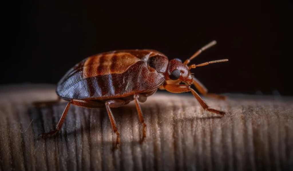 Bedbug Cimex lectularius isolated