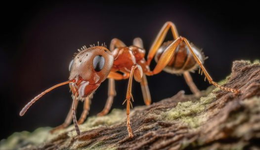 Argentine ant Linepithema humile, known for its invasive behavior, large colonies, and status as a household pest. Generative AI.